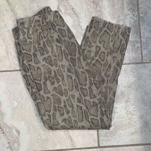 Snake Print Denim